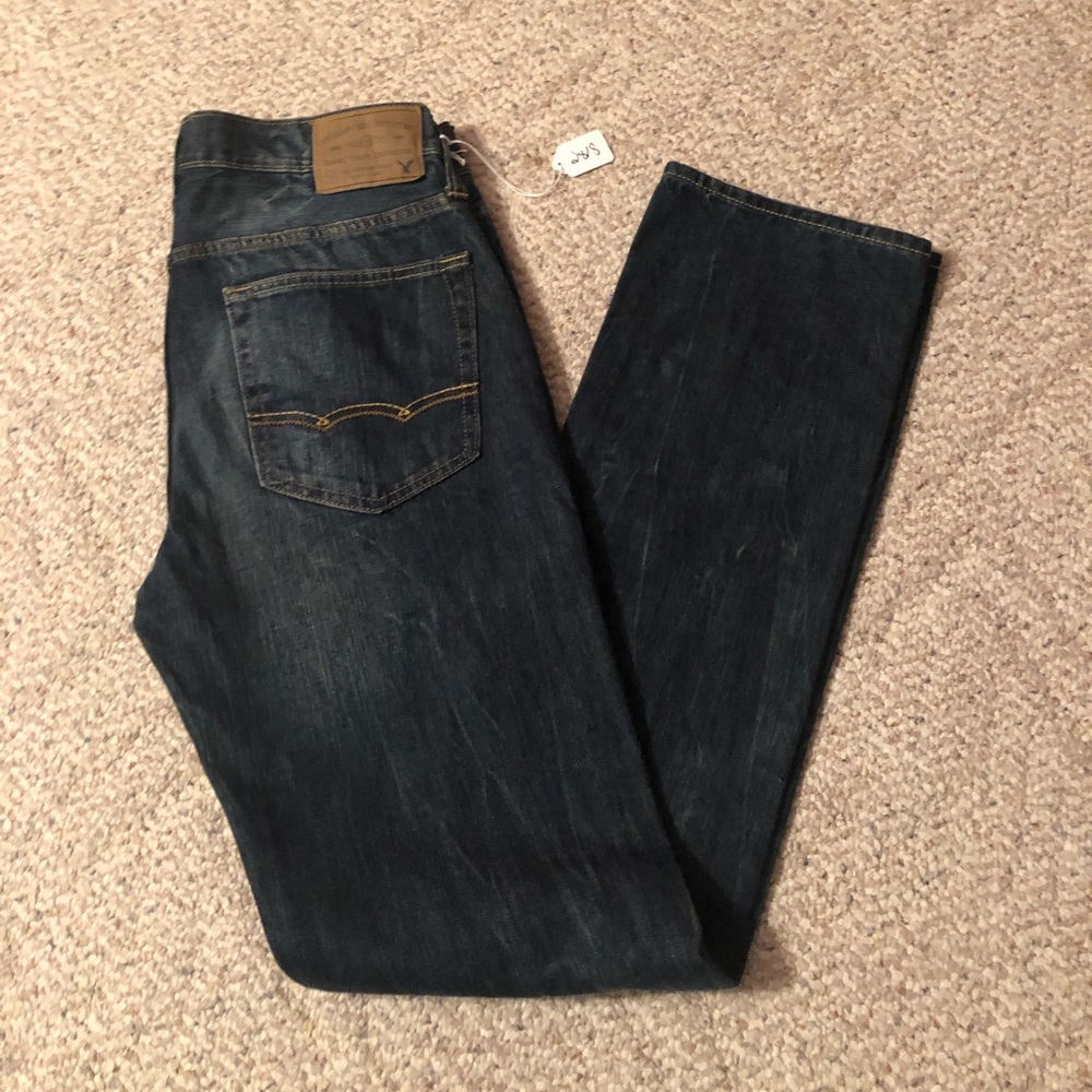American Eagle Slim Straight Jeans 32 x 36 2818